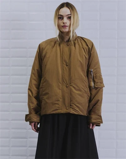 Withblack - WBLGrappy Bomberjakke - Dark Camel